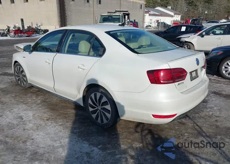 2014 Volkswagen Jetta Hybrid Sel Premium z USA, uszkodzony, nr VIN 3VW637AJ4EM292206